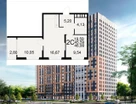 2-к. квартира, 47&nbsp;м²