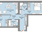 3-к. квартира, 63&nbsp;м²