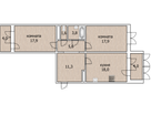 2-к. квартира, 74,8&nbsp;м²