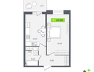 1-к. квартира, 40 м²
