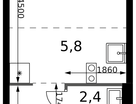Студия, 21&nbsp;м²