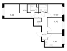 3-комнатная квартира, 70&nbsp;м²