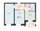2-к. квартира, 66&nbsp;м²