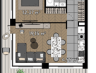 Студия, 50&nbsp;м²