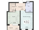 1-к. квартира, 37&nbsp;м²