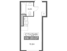 Студия, 20&nbsp;м²