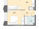 1-к. квартира, 39&nbsp;м²