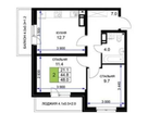 2-к. квартира, 44&nbsp;м²