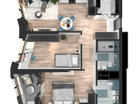 Студия, 67 м²