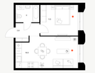 1-к. квартира, 39,2&nbsp;м²