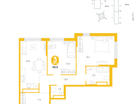 2-к. квартира, 68 м²