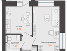 1-к. квартира, 37&nbsp;м²