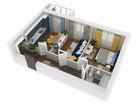 2-к. квартира, 52&nbsp;м²