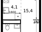 Студия, 26&nbsp;м²
