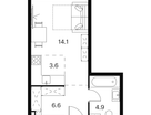 Студия, 29&nbsp;м²