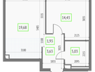 1-к. квартира, 44&nbsp;м²