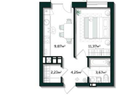 1-к. квартира, 31,9&nbsp;м²
