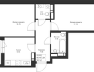2-к. квартира, 57&nbsp;м²