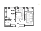 2-к. квартира, 55,9&nbsp;м²