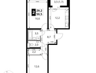 2-к. квартира, 59&nbsp;м²