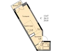 Студия, 28&nbsp;м²