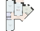 3-к. квартира, 80&nbsp;м²