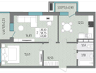 2-к. квартира, 61,9&nbsp;м²