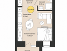 1-к. квартира, 30 м²