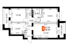 3-к. квартира, 79&nbsp;м²