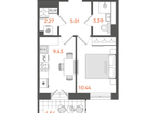 1-к. квартира, 30 м²