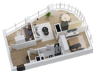 2-к. квартира, 55&nbsp;м²