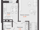 1-к. квартира, 45 м²
