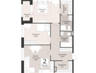 2-к. квартира, 79&nbsp;м²