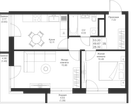 2-к. квартира, 53&nbsp;м²
