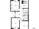 3-к. квартира, 79&nbsp;м²