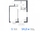 1-к. квартира, 35,3&nbsp;м²