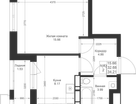 1-к. квартира, 34&nbsp;м²