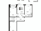 3-к. квартира, 82&nbsp;м²