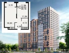 1-к. квартира, 38,2&nbsp;м²