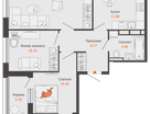 3-к. квартира, 71 м²
