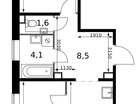 2-к. квартира, 51 м²