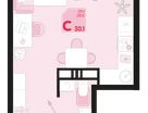 Студия, 30&nbsp;м²