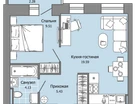 2-к. квартира, 39&nbsp;м²