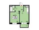 1-к. квартира, 34&nbsp;м²