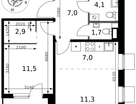 2-к. квартира, 47 м²