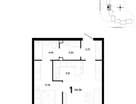 1-к. квартира, 44&nbsp;м²