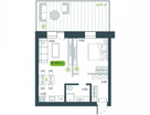 2-к. квартира, 42,5&nbsp;м²