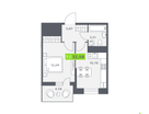 1-к. квартира, 32&nbsp;м²