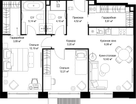 2-к. квартира, 72&nbsp;м²