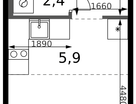 Студия, 21 м²